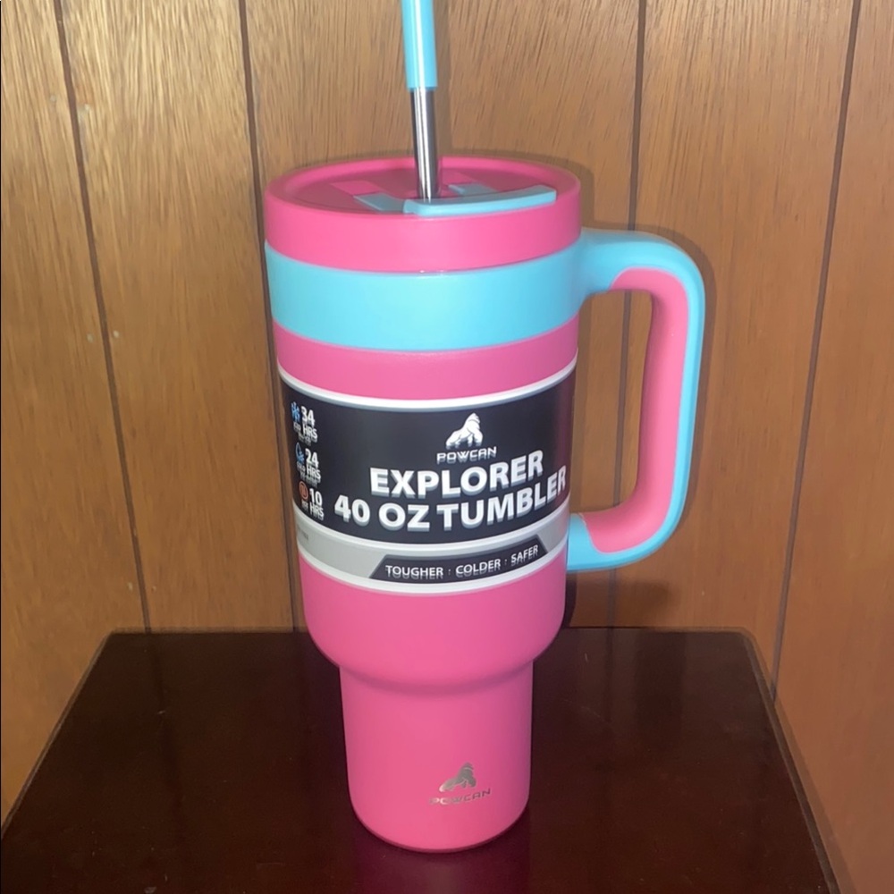 Pink and Blue Explorer 40 oz Tumbler